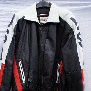 USA flag original leather jacket by Michael Hoban